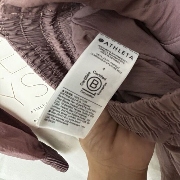 Athleta Alicia Keys Utility Jumpsuit Purple? Womens 4 Pockets Lt Ed. NWT‎ $209 - Picture 5 of 10